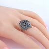 Silver Hedgehog Lucky Ring