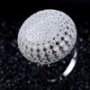 Zircon Full Paved Round Shaped Vintage Ring