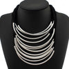 Choker Rubber Band Pass Bright Necklace